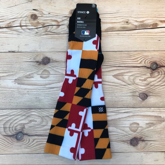 Stance MLB Diamond Pro Orioles Flag OTC Socks - Picture 3 of 16